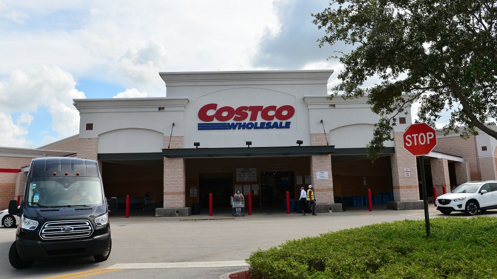 front of a Costco store