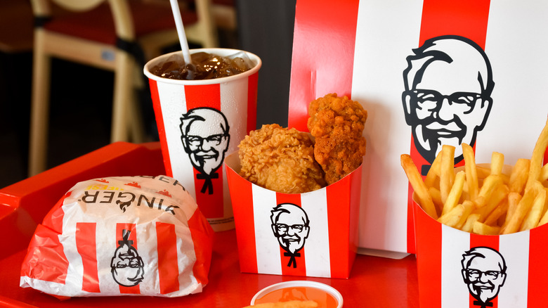 KFC fried chicken and burger 