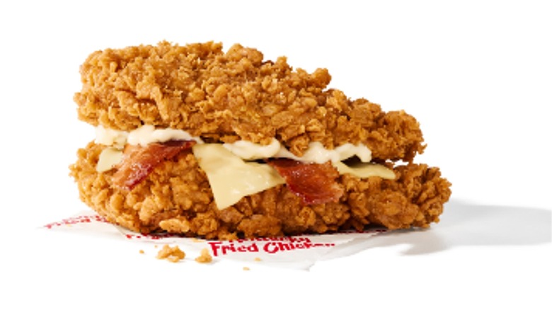 KFC Double Down on paper