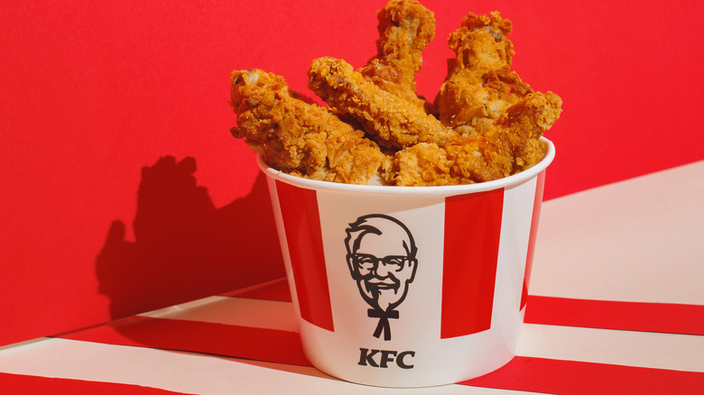 KFC chicken in a bucket