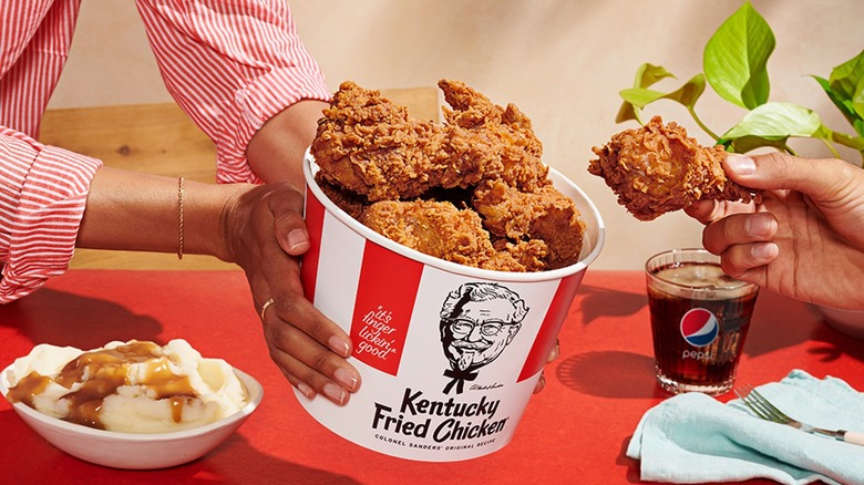 bucket of KFC chicken
