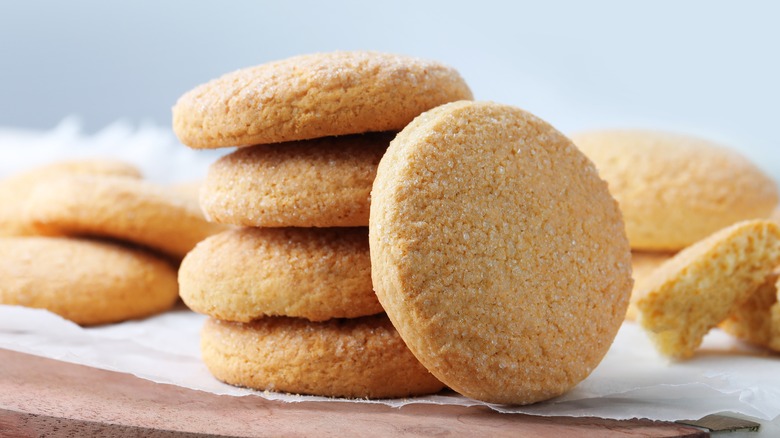 Stack of sugar cookies