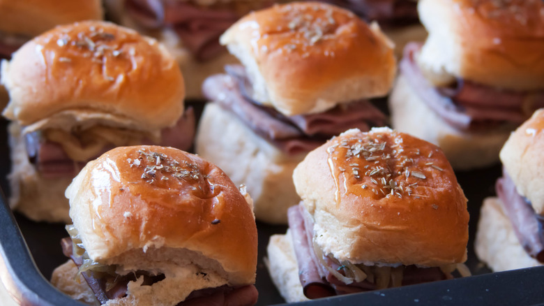 Hawaiian sweet roll sliders