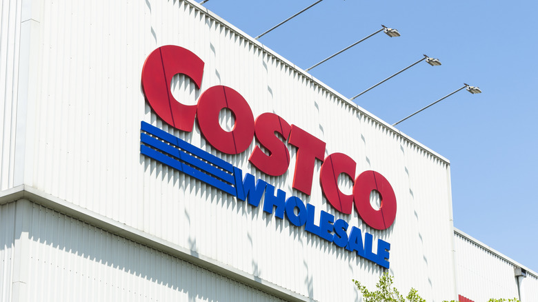Costco warehouse sign