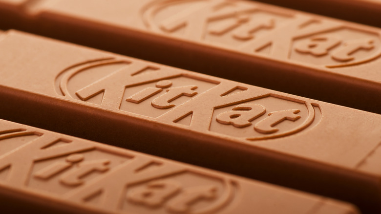 close-up of Kit Kat bar