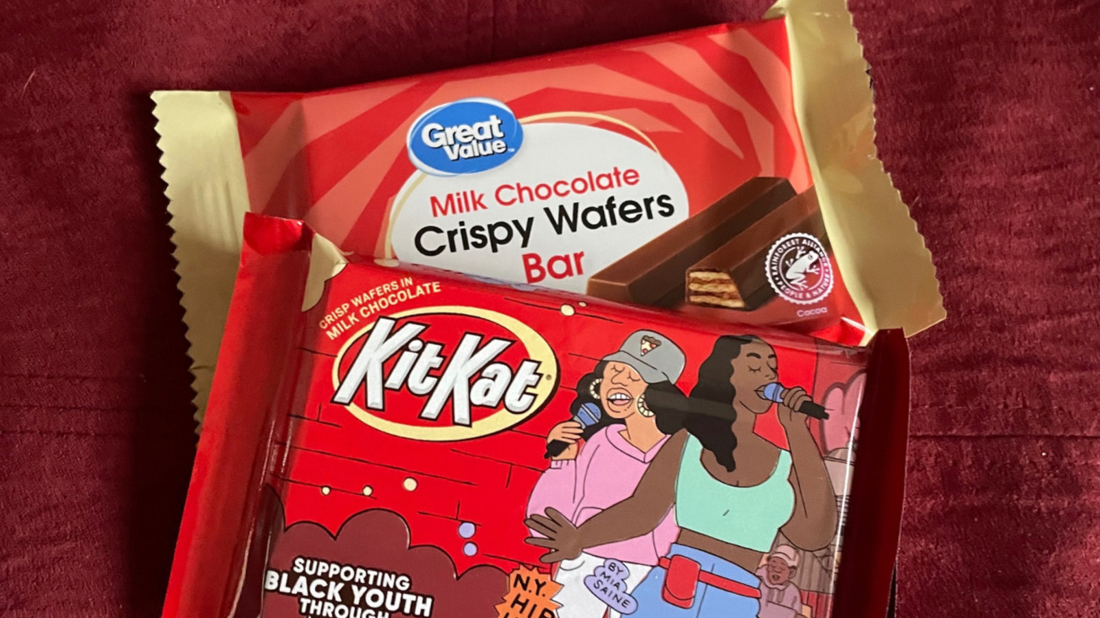 Kit Kat Vs Walmart's Great Value Milk Chocolate Crispy Wafer Bar - Which Is Better?