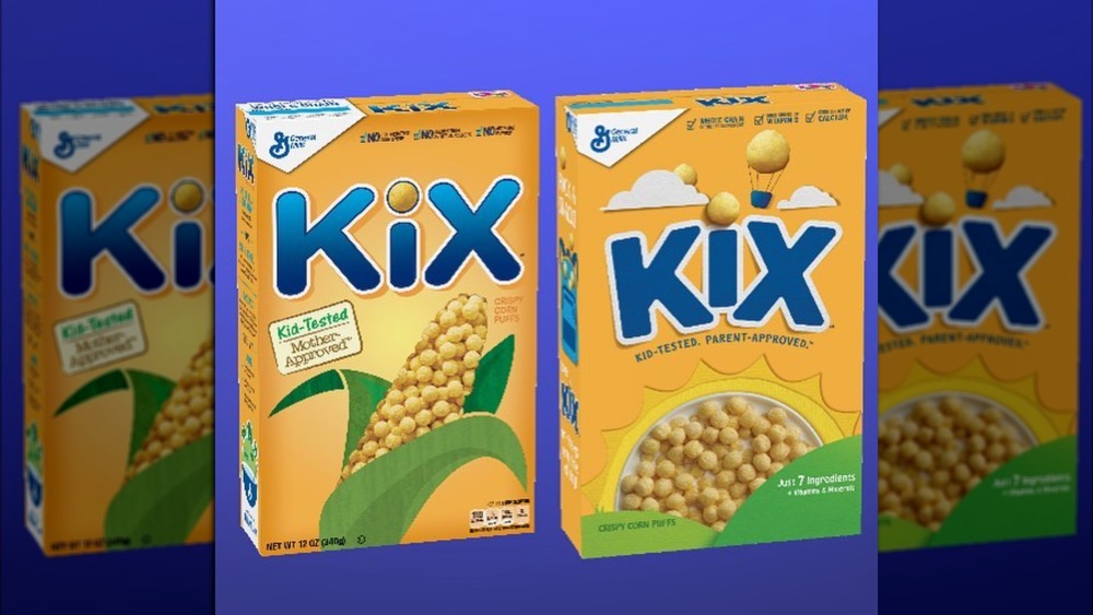 Kix cereal in jar