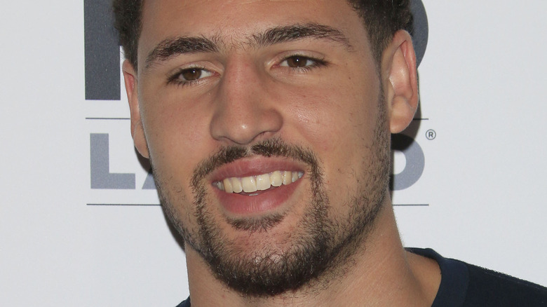 Close up of Klay Thompson