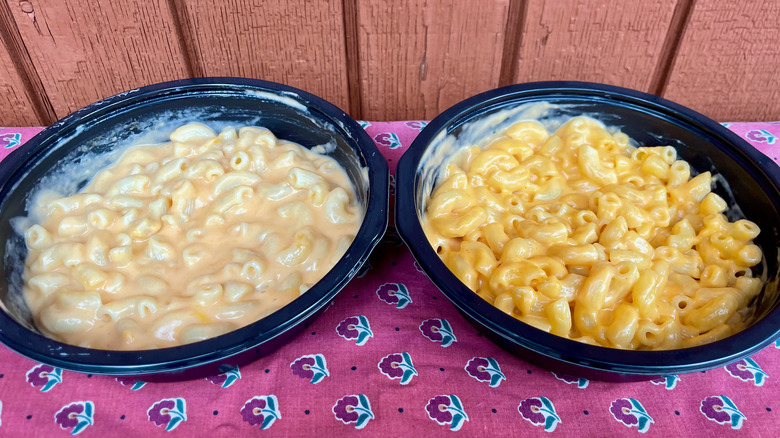 Two flavors of mac and cheese