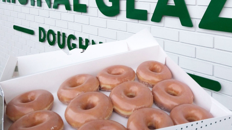 Krispy Kreme glazed doughnuts