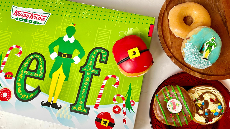 Elf holiday doughnuts from Krispy Kreme