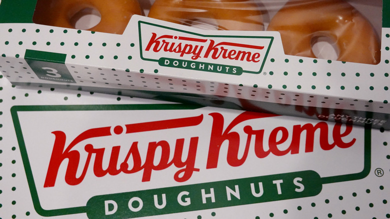 boxes of Krispy Kreme original glazed doughnuts