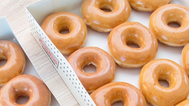 krispy kreme original glaze donuts boxes