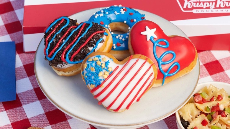 4th of July decorated doughnuts