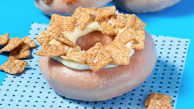 Krispy Kreme cinnamon milk glaze donut collection