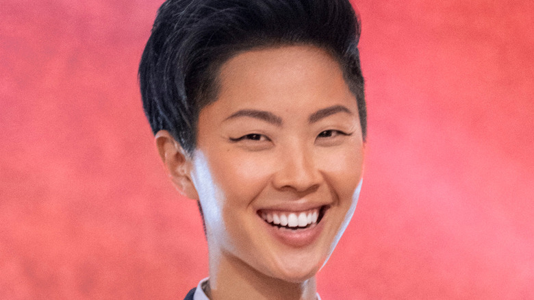 Iron Chef host Kristen Kish smiling