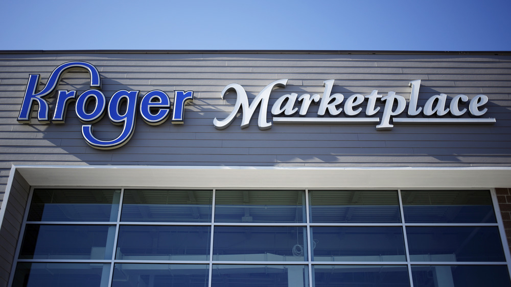 Kroger sign on building
