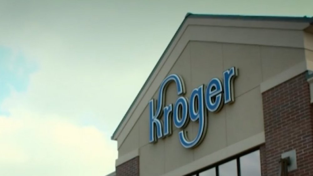 Kroger signage outside supermarket