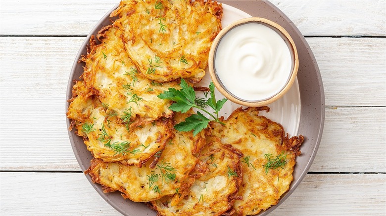 potato latkes