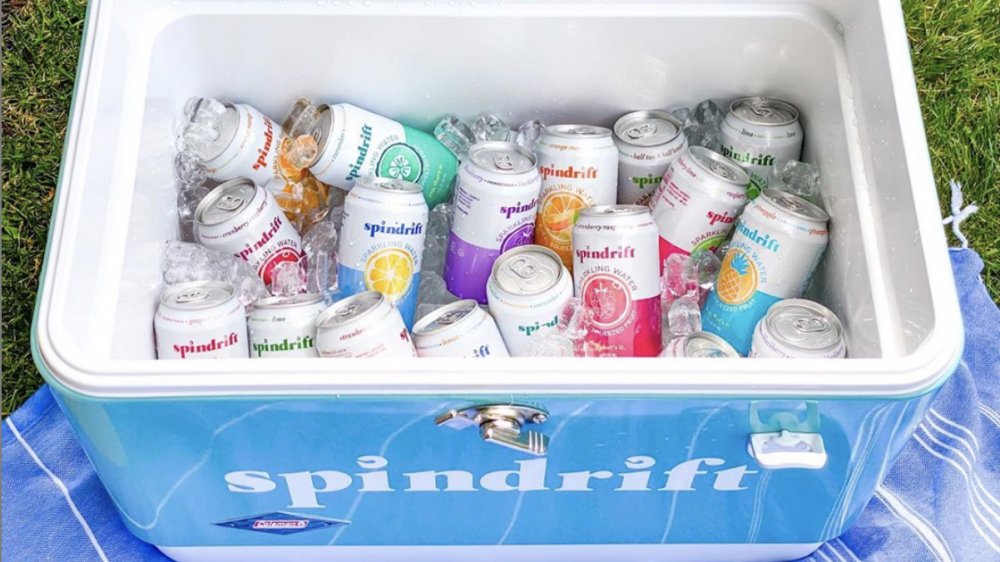 cooler full of spindrift