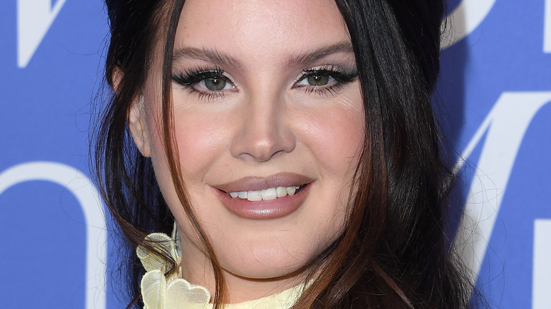 Lana Del Rey smiling close up