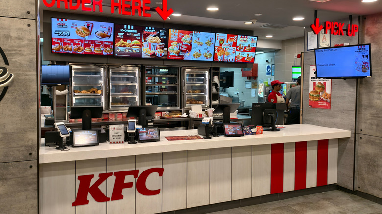 KFC ordering counter