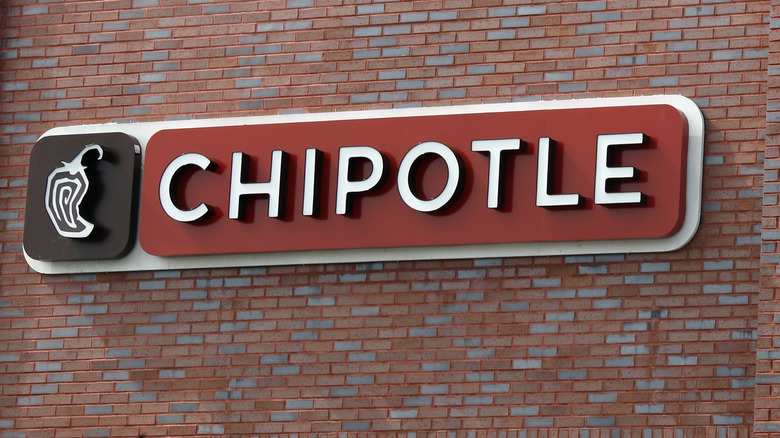 A Chipotle sign