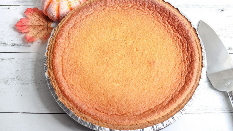baked pumpkin custard pie