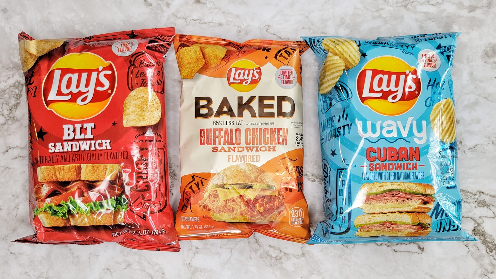 Lay’s BLT, Cuban, And Buffalo Chicken Sandwich-Inspired Chips Review: They’re Not Exactly Sandwich Substitutes – Mashed