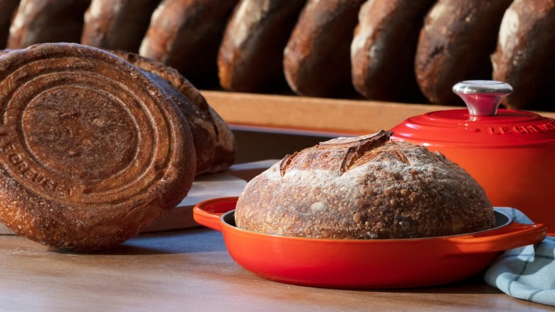 Le Creuset-baked sourdough