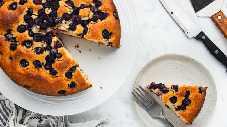 Lemony Blueberry Cake Recipe