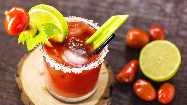 A Canadian Caesar cocktail