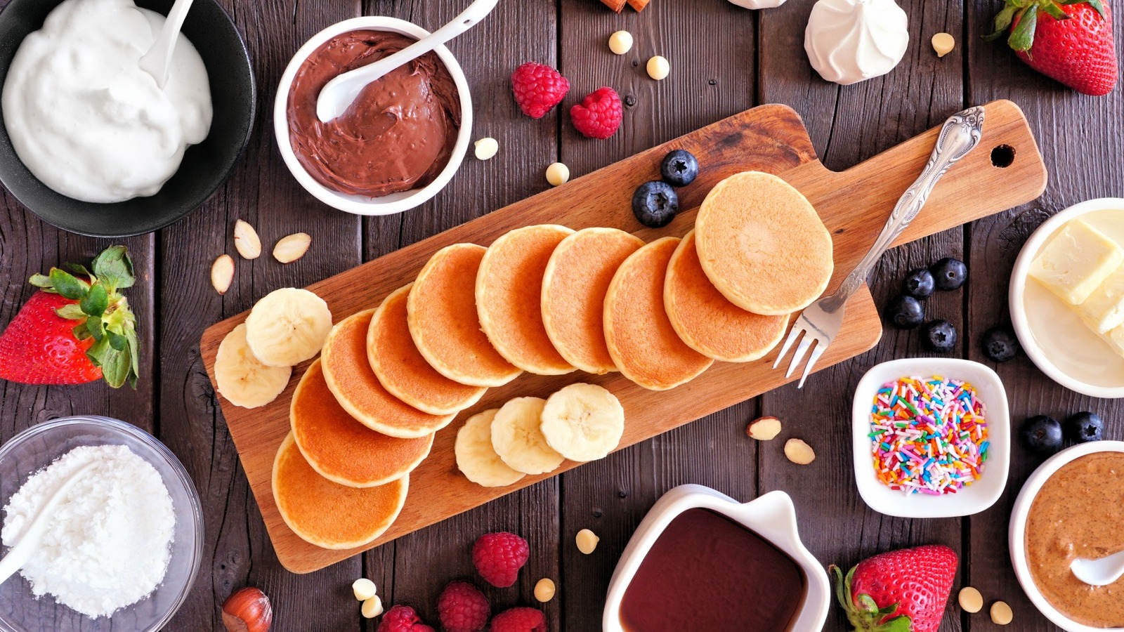 Level Up Brunch By Having A Toppings Bar For Pancakes
