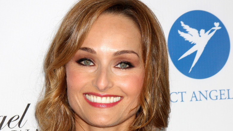 Giada De Laurentiis in red lipstick