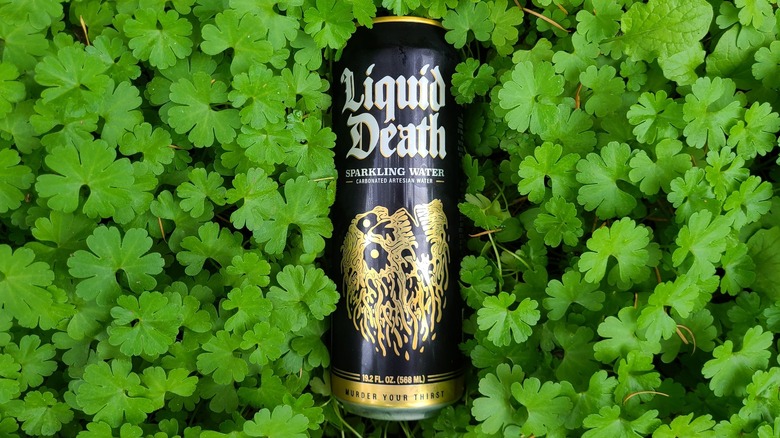 can of liquid death sparkling water
