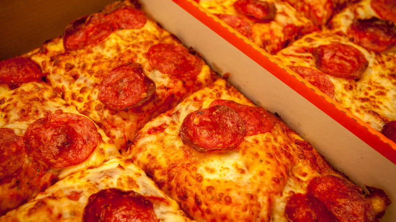Little Caesars pepperoni pizza box