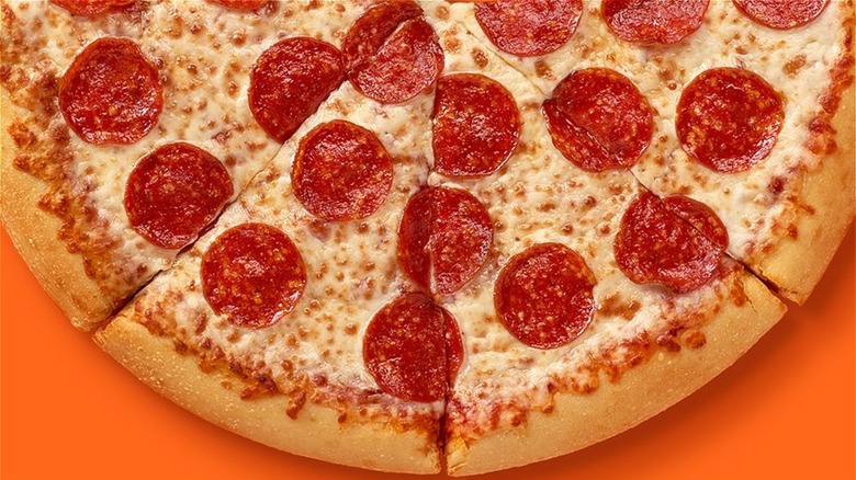 Little Caesars pepperoni pizza