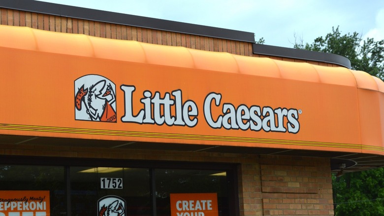 Outside a Little Caesars outlet