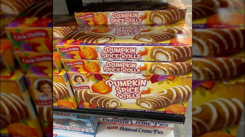 Pumpkin Spice Rolls, Little Debbie 