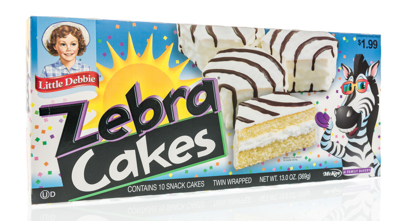 Box of Little Debbie's Zebra Cakes