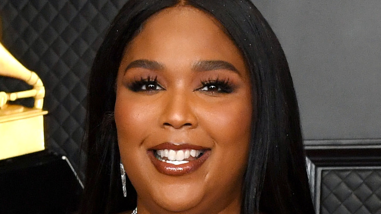 close-up of Lizzo