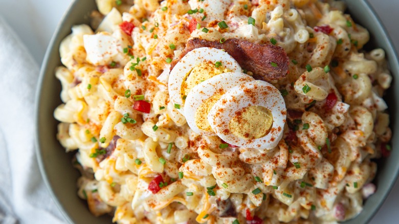 deviled egg pasta salad