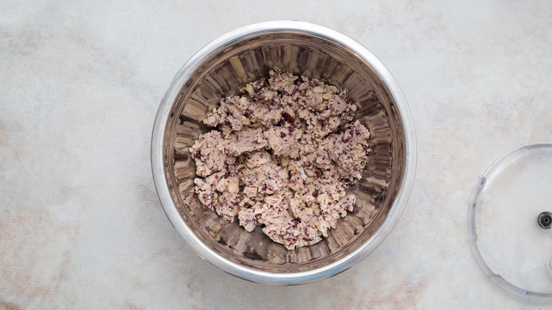 mashed beans in bowl