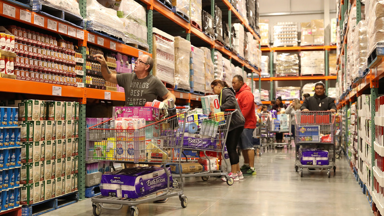 people shopping at Costco