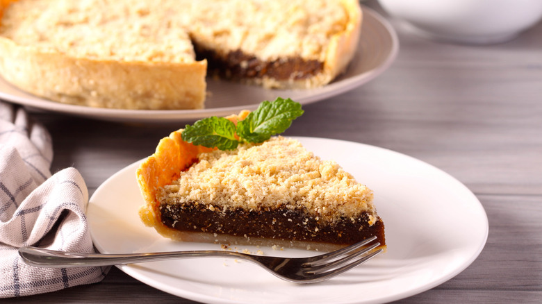 Slice of shoofly pie