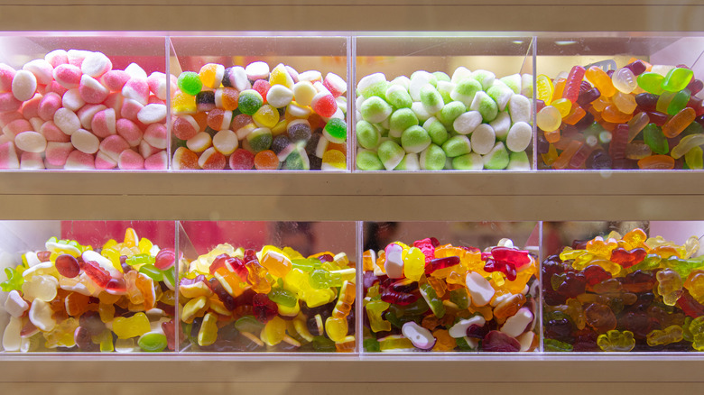 pick and mix candy on display