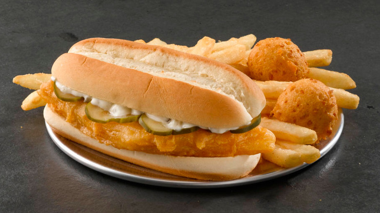 wild Alaskan pollock sandwich