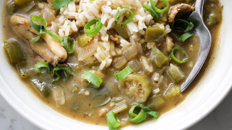 chicken gumbo with rice