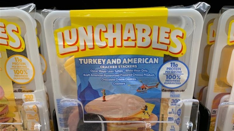 Lunchables meal on store shelf