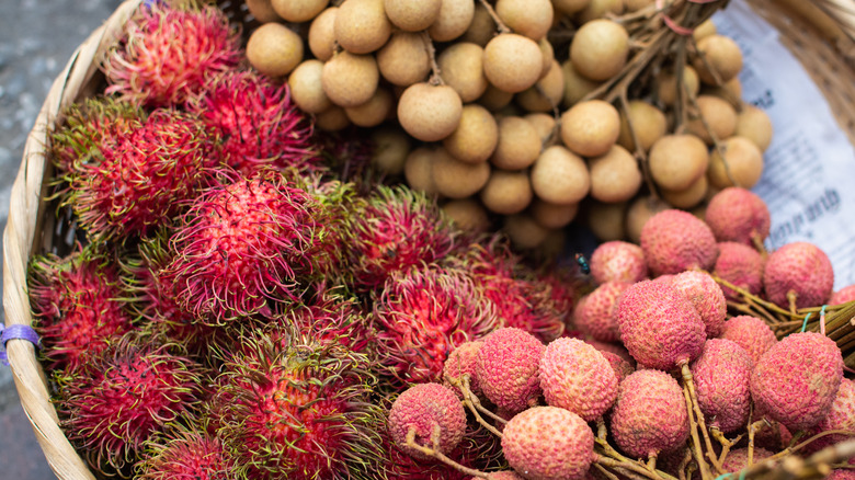 lychees rambutans longans